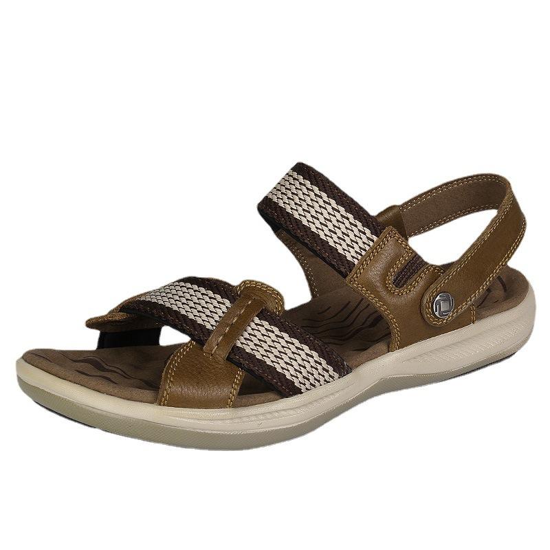 Outdoor Sports Shoes Cowhide Beach Shoes Men's Casual Breathable Fashion Shoes Dual-purpose Sandals Men's Shoes