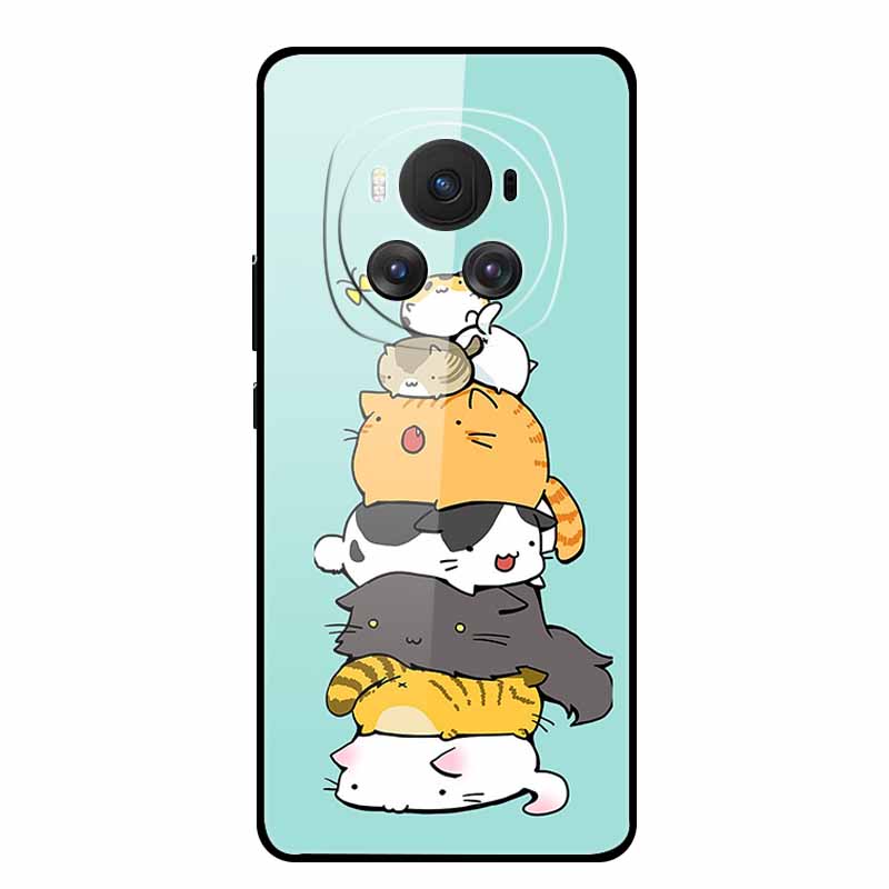 Tempered Glass Case For Honor Magic 6 Pro Case 6.8" Soft Edge Hard Glass Back Cover For Honor Magic6 Pro Phone Case Fundas Shell