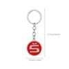 3D Metal Car Badge Key Ring Keyring Kechain Decoration For Skoda S Rapid Octavia Kodiaq Karoq KAMIQ Fabia Superb VRS Yeti Scala ulvc23