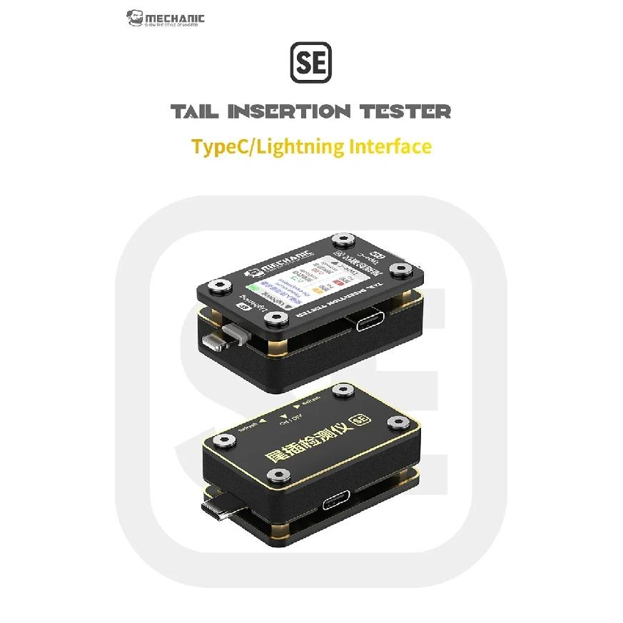 MECHANIC T-824 T824 SE Tail Insertion Tester Tail Insertion Detector Type-C Lightning I Nterface for Phone Repair Tools