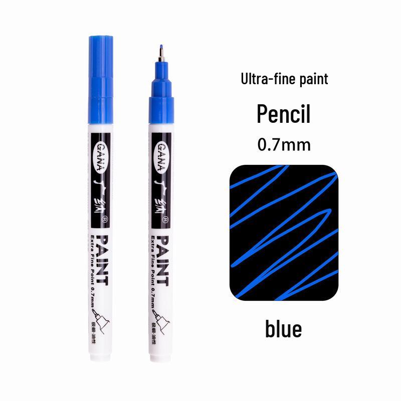 Guan Na Waterproof 0.7mm Fine Line Paint Pen for Car, Metal, Wood DIY Highlights