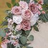 Hochzeitsstuhl-Rücken-Künstliche Blumen-Arrangement für Hochzeitsfeier Hochzeitszeremonie Verlobungsdeko