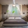 LED Ceiling Fans with Light Remote Control 3 Speeds E26 Socket Ceiling Fan with Light Dimmable for Closet Living Room Kitchen
