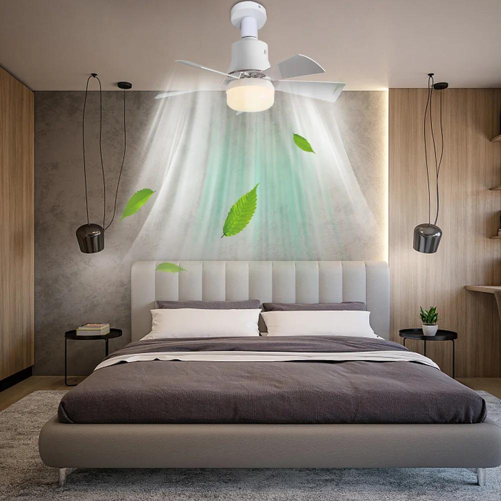 LED Ceiling Fans with Light Remote Control 3 Speeds E26 Socket Ceiling Fan with Light Dimmable for Closet Living Room Kitchen