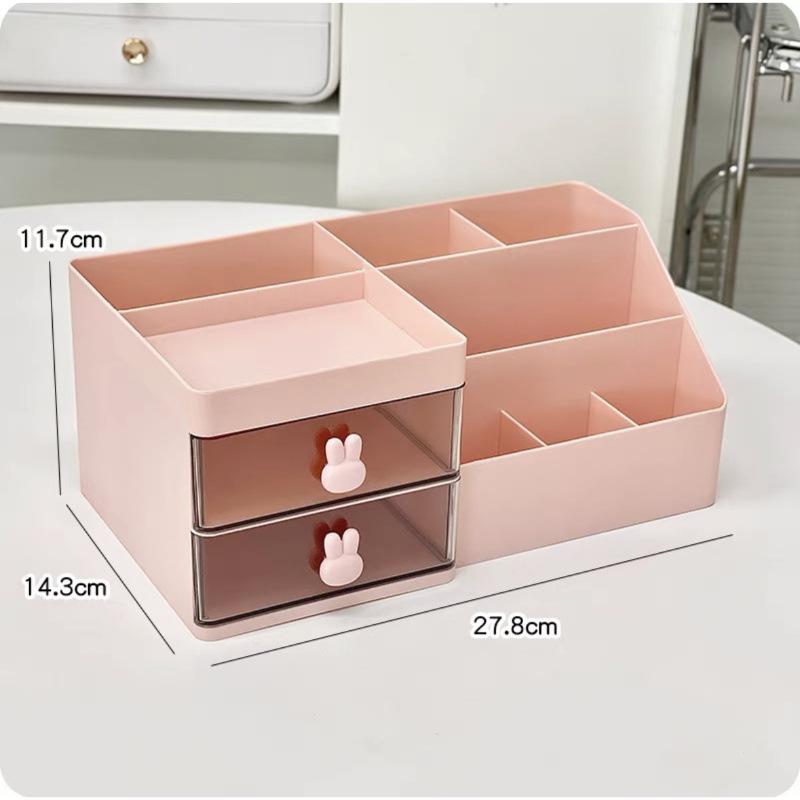 Transparent Rabbit Pattern Pen Holder & Desk Organizer