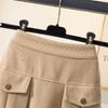 Skirt for Women Versatile Elastic High Waist Long Loose Trousers Plus Size Stretchy Solid Colour Skirt