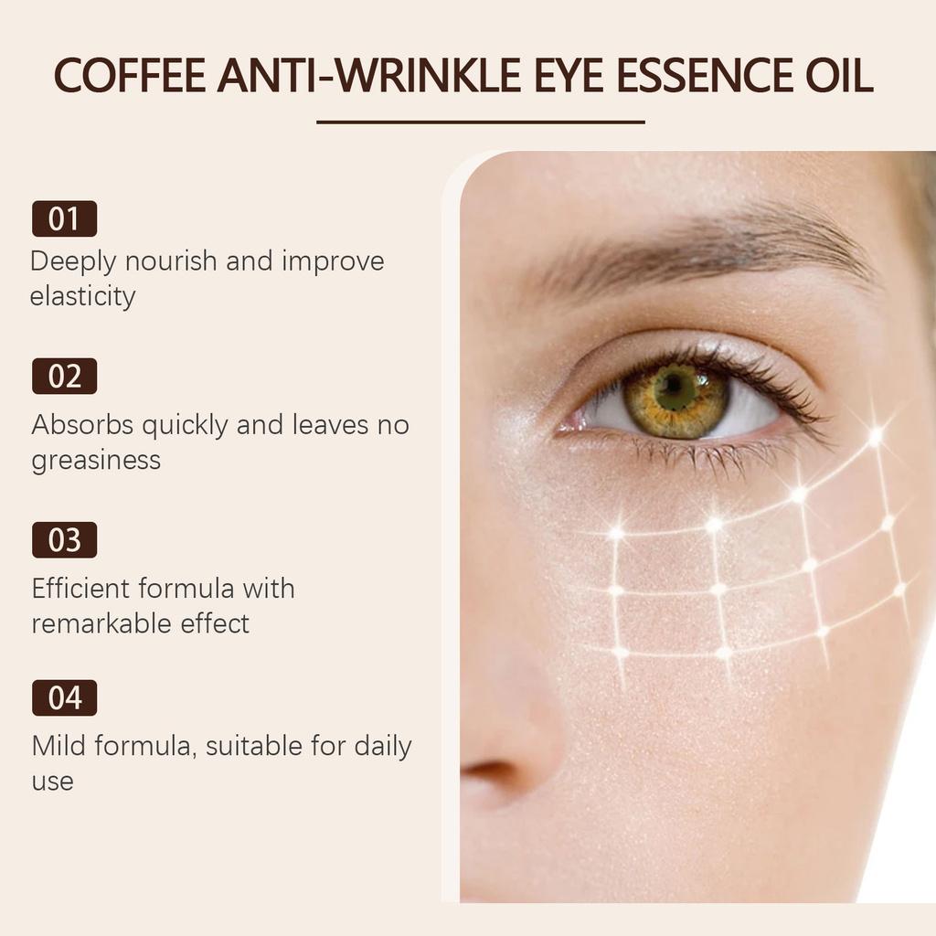 Ouhoe Caffeine Eye Serum Gentle Hydrating Firming Cream For Soft Moisturizing Treatment