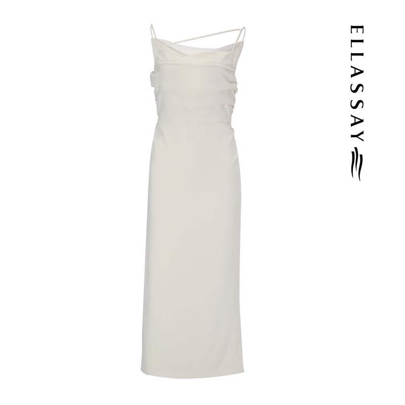 ELLASSAY Women's Versatile Spaghetti Strap Midi Dress