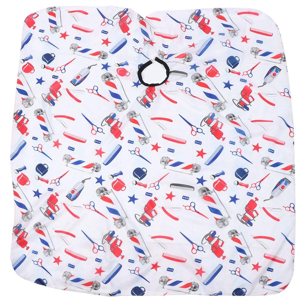 Fashionable Barber Shop Hairdressing Cape Hair Cutting Apron Hair Beauty Tool 160x140cm (Black)