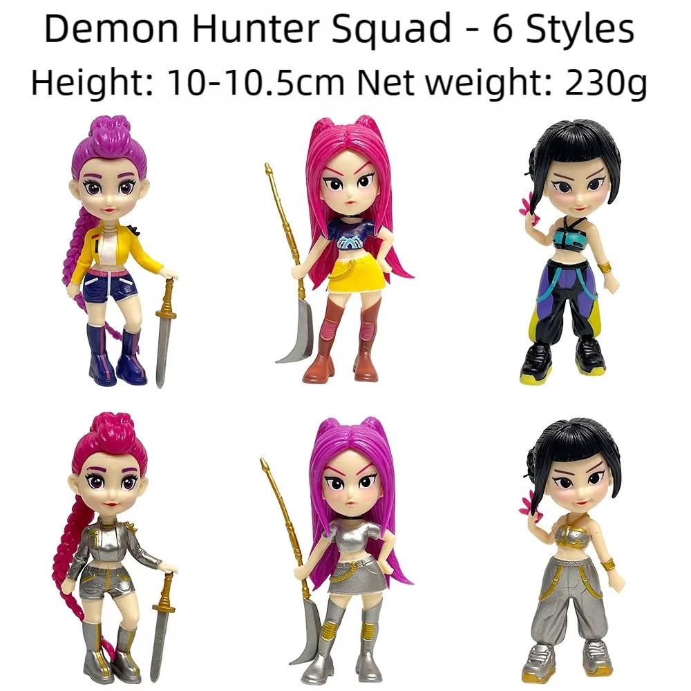 Cacciatore di Demoni Kpop Rumi Zoe Mira Anime Cloruro di Polivinile Collezione Personaggi Gadget da Scrivania Regalo per Bambini Oggetti da Collezione