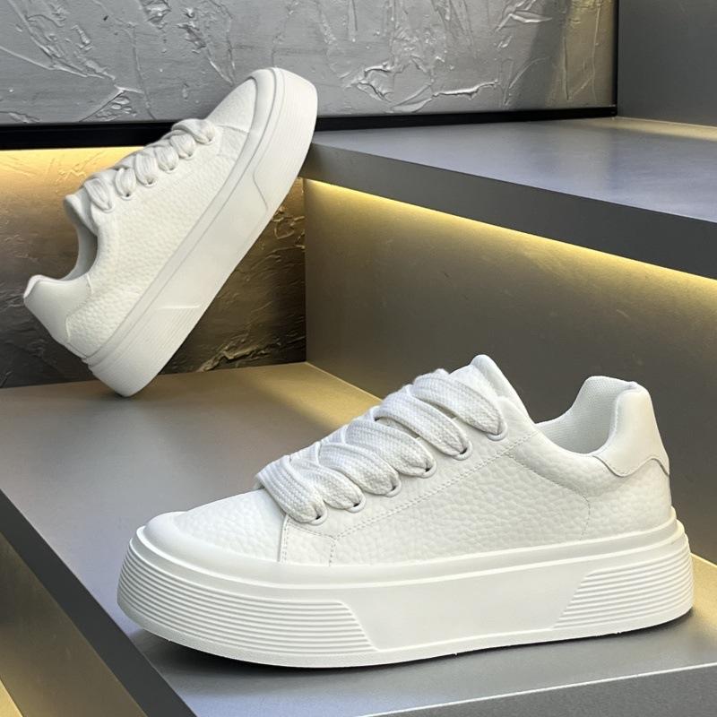 Men's shoes, autumn low-top leather comfortable sneakers soft-soled breathable versatile casual shoes xlz