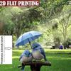 2D Flat Design Blue Bird Garden Figurine Umbrella Decor Acrylic Yard Ornament Garden Stake