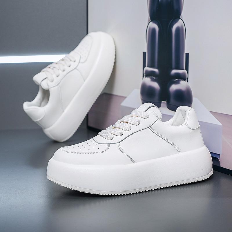 GAGJ new men's platform white shoes heightening sports Korean version of fashion versatile Internet celebrity trendy casual men's board shoes
