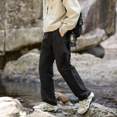 Mountain Outdoor Windproof and Water-proof Hiking Pants Men's Autumn New Loose Straight Casual Tooling Trousers