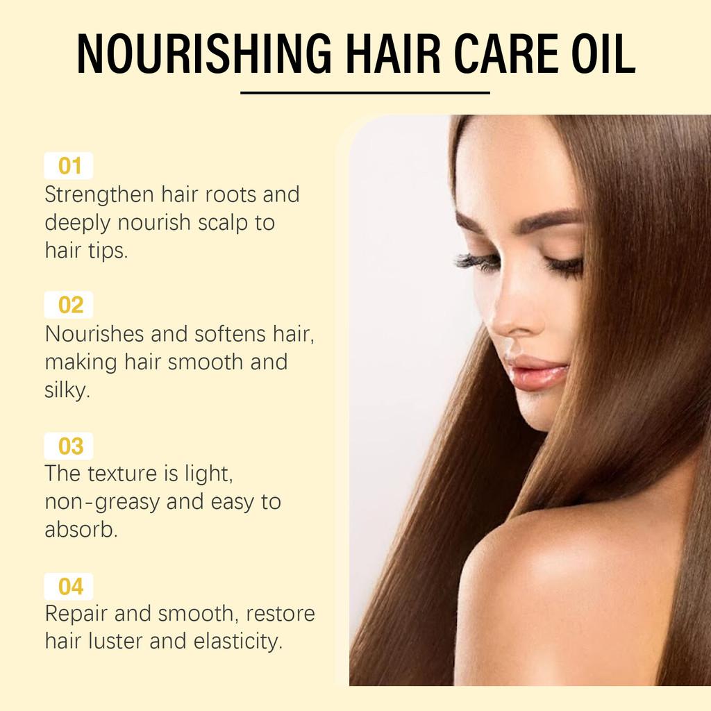 Hoegoa Nourishing Hair Oil For Shiny Dry Hair Lightweight Non Greasy Care 60ml