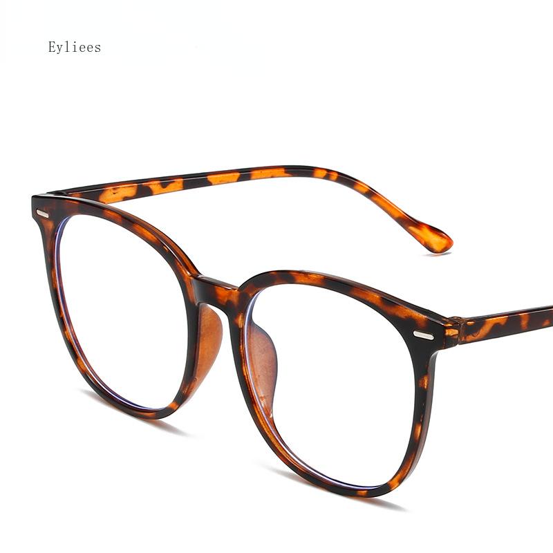 Korea Retro Big Black Glasses Frame Women Lovely Ins No Makeup Plain Glasses Men Eyewear Cute Decorative Computer Glasses