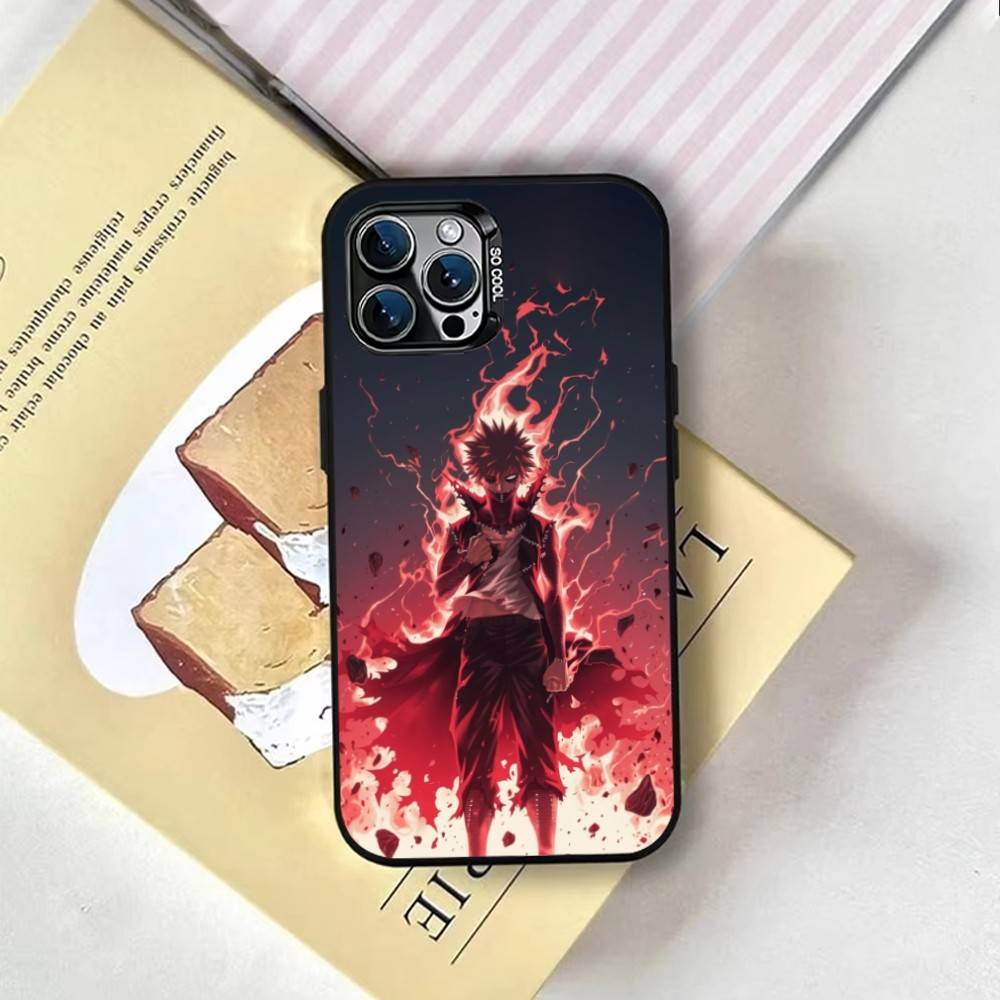D-Dabi My Hero Academia Phone Case For iPhone 17,16,15,14,13,12,11 Plus,Pro Max,XS,Colored Silver Plated Inside Cover