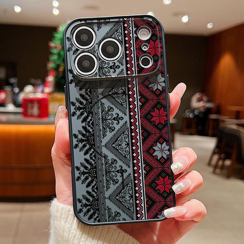 Magnetic For Magsafe Case For iPhone 17 Pro Max European-style Vintage Pattern Skin Feeling Cover For iPhone 16 15 14 13 Pro Max