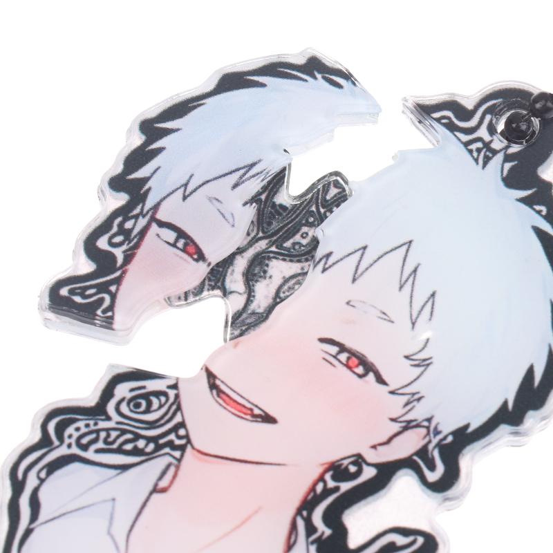 1/2Pcs The Summer Hikaru Died Tsuji Nakayoshi Keychain Anime Acrylic Pull-Out Tear Keyring Creative Key Holder Phone Pendant