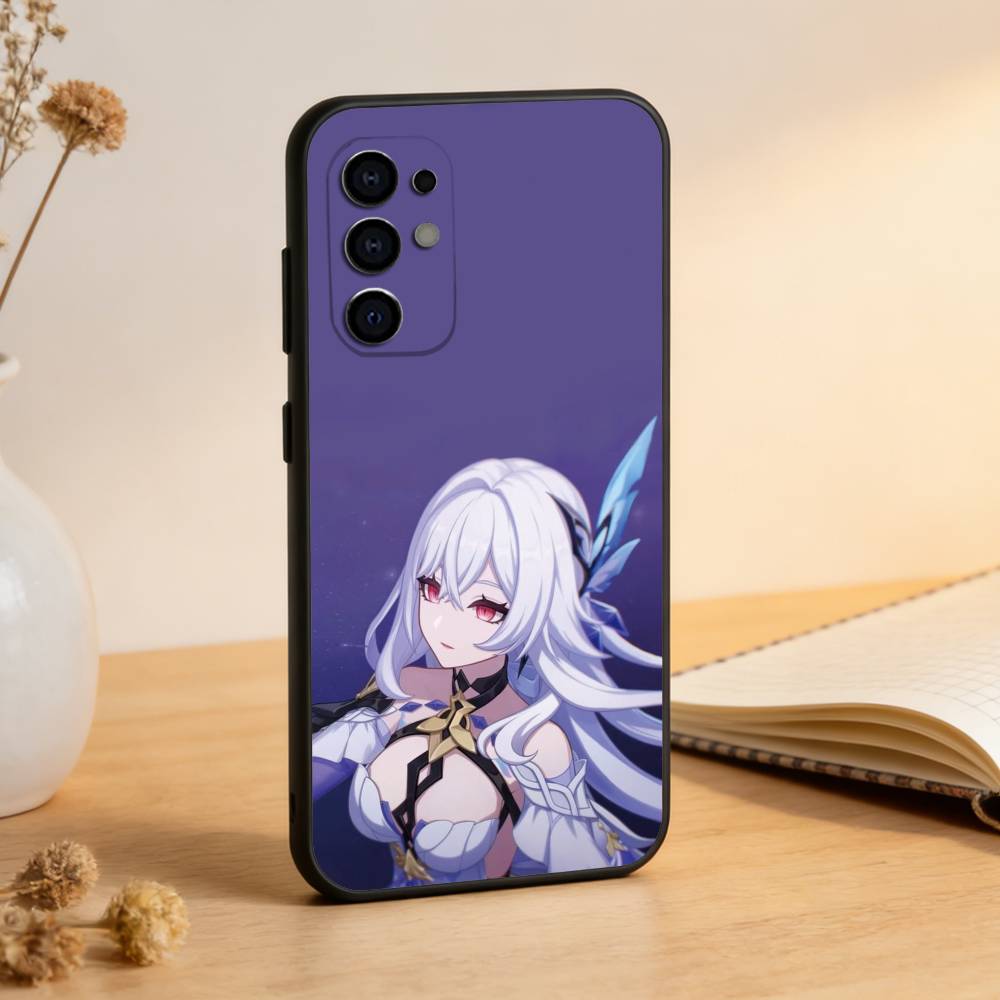 

Чехол для телефона Genshin Impact S-Skirk Черный Силиконовый Мягкий Для Samsung S25,S24,S21,S22,S23,S30,Ultra,S20,Plus,Fe,Lite Samsung S105G