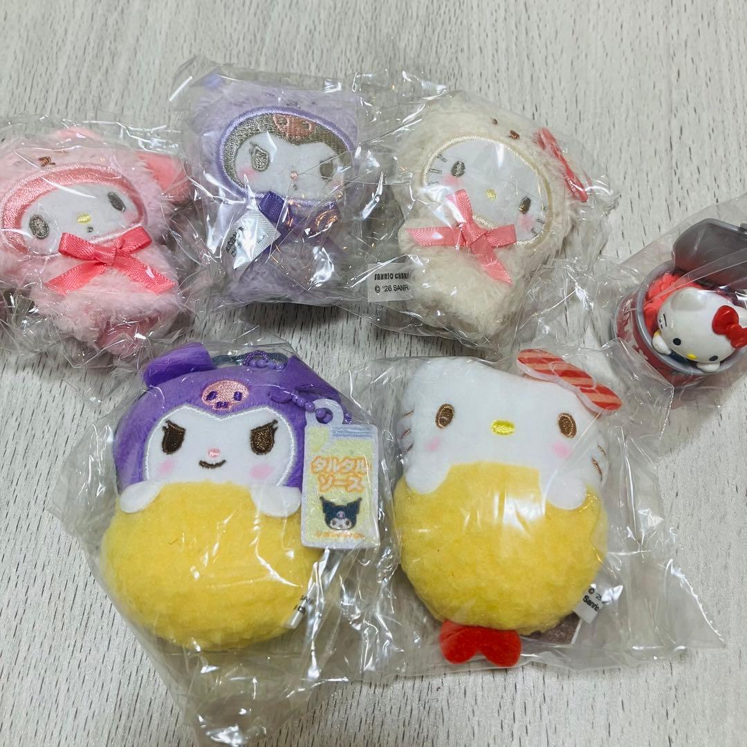 Sanrio Capsule Toy Plush Mascot Set of 6