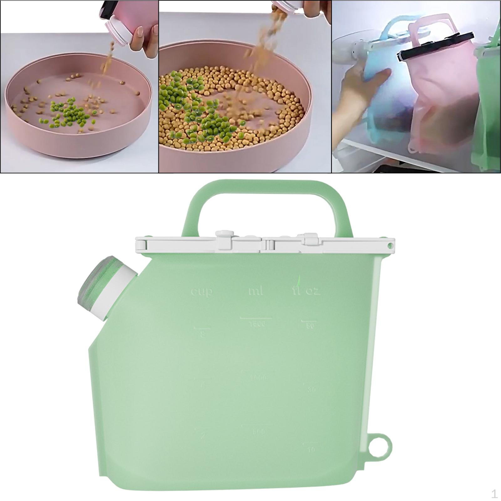 Прочный контейнер для хранения свежих продуктов и закусок зелёный 980₽