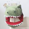 PP Cotton Doll Plush Dinosaur Hat Green Plush Shark Hat Headgear Dinosaur  Christmas Gift