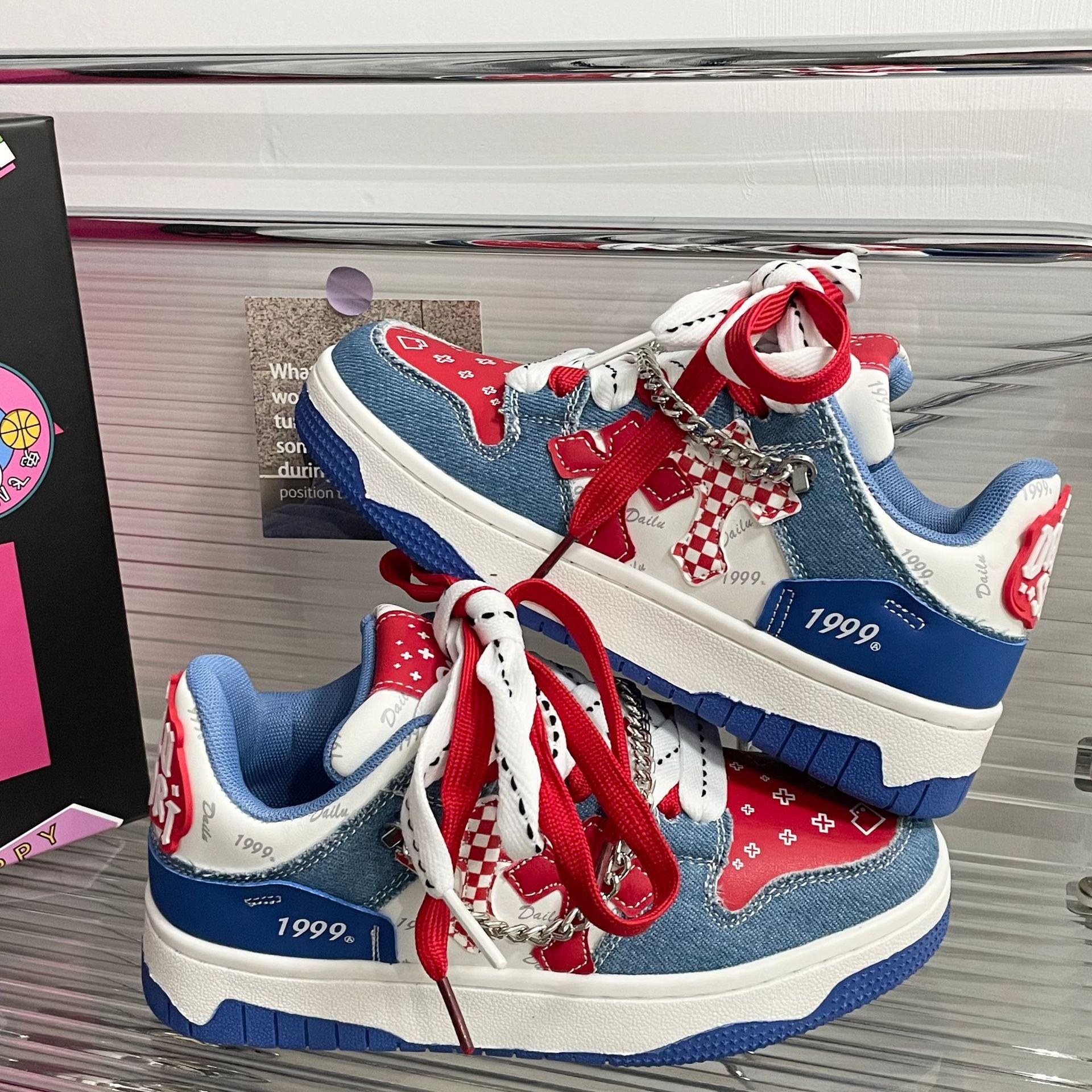 

Нове весняне спортивне взуття Взуття для пар Модне взуття на пластині 44