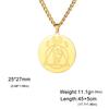 LIKGREAT Therian Wolf Claw Necklace for Women Men Stainless Steel Animal Medallion Pendant Prtotect Amulet Jewelry Gifts