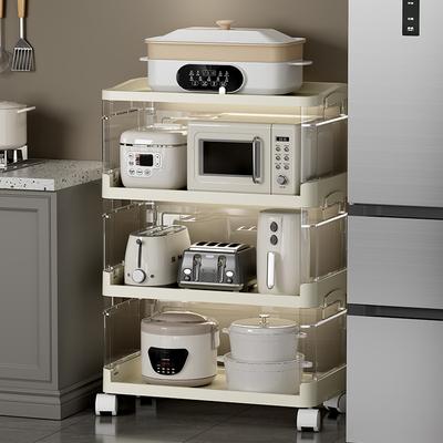 Foldable Storage Shelf No Assembly Needed Multi-Purpose Organizer Rack for Kitchen Living Room Baby Toys Clothes Home Storage Space-Saving Design