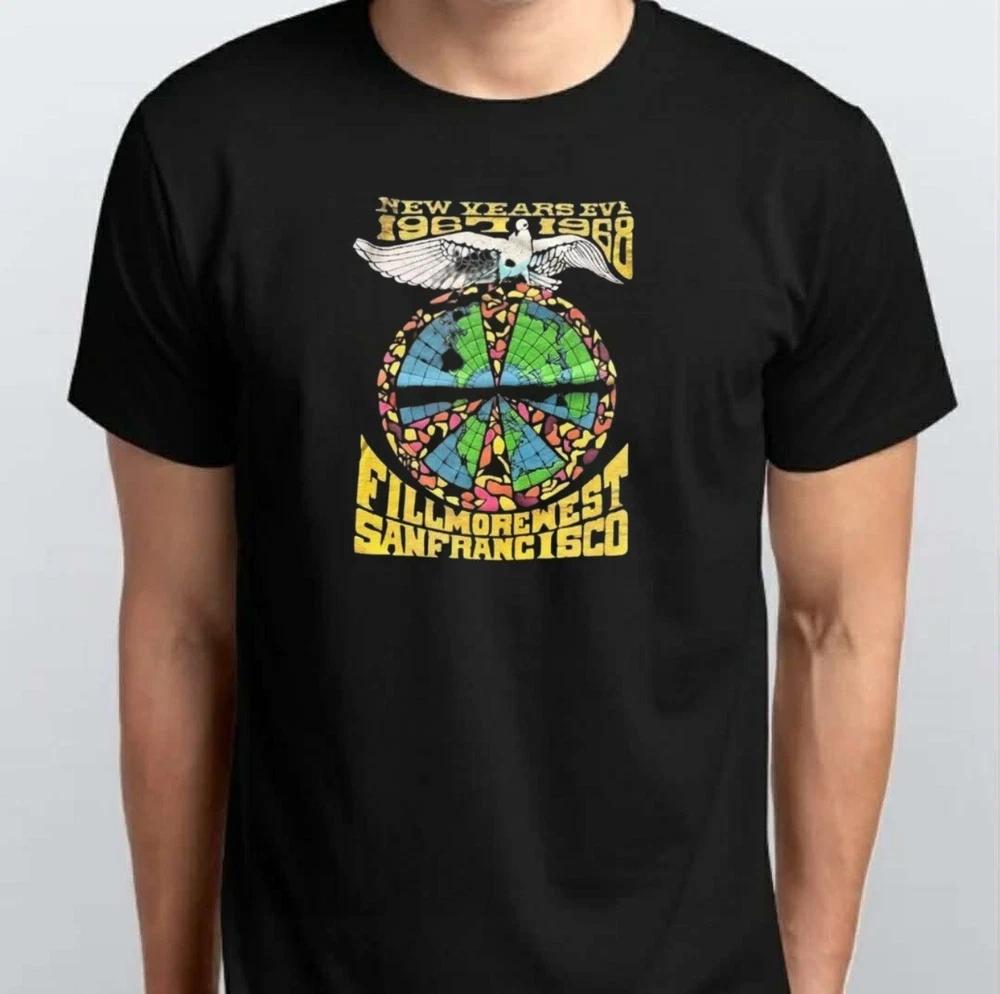 Jefferson Airplane Grateful Dead Fillimore TSHIRT S M L XL 2XL 3 4 XL Black