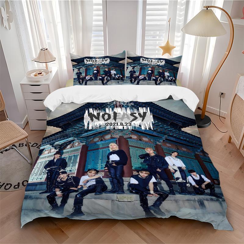 Kpop Group'S Traditional Fusion Print 3Pcs Bedding Setduvet Cover With 2 Bedropillowcase Home Birthday Gift