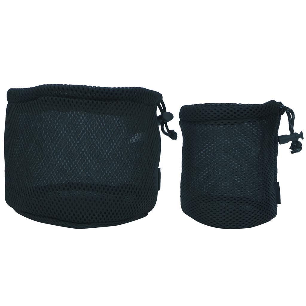 Outdoor Camping Pots Storage Bag Black Nylon Mesh Bag Travel Stuff Sacks Drawstring Bag Picnic Cookware Storage Pouch