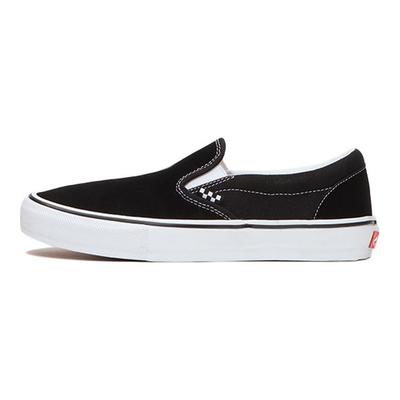 Skate Slip-On Black Checkerboard Unisex Sneakers White VN0A5FCAY28