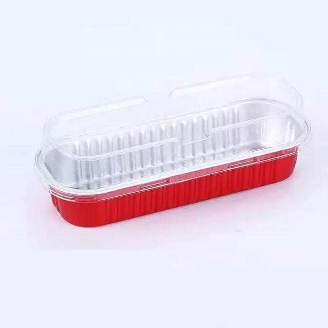 50 Pcs  Tin Foil Box Oven Air Fryer Tin Carton Food Barbecue and Baking Aluminum Foil Plate Household Cake Mold