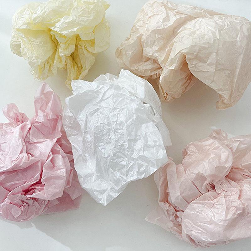 20 Sheets Pearlescent Flower Wrapping Paper Fruit Gift Box Filling Pleated Wrinkle Bag Bouquet Lined Paper Flower Art Wrapping Paper Flower Supplies
