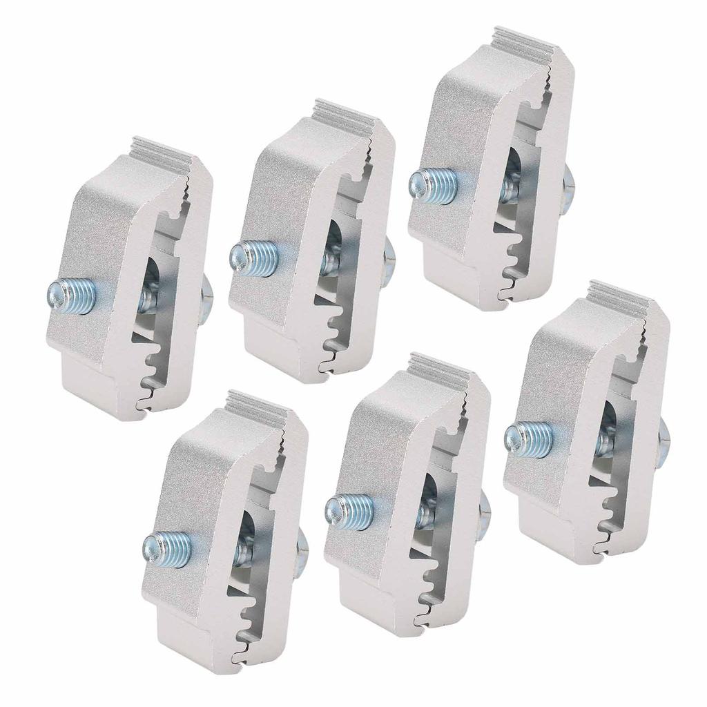 6 ks Svorky na kryt korby nákladního vozu 1112514 Hliníkové Nízkoprofilové Svorky pro montáž na většinu korb nákladních vozů