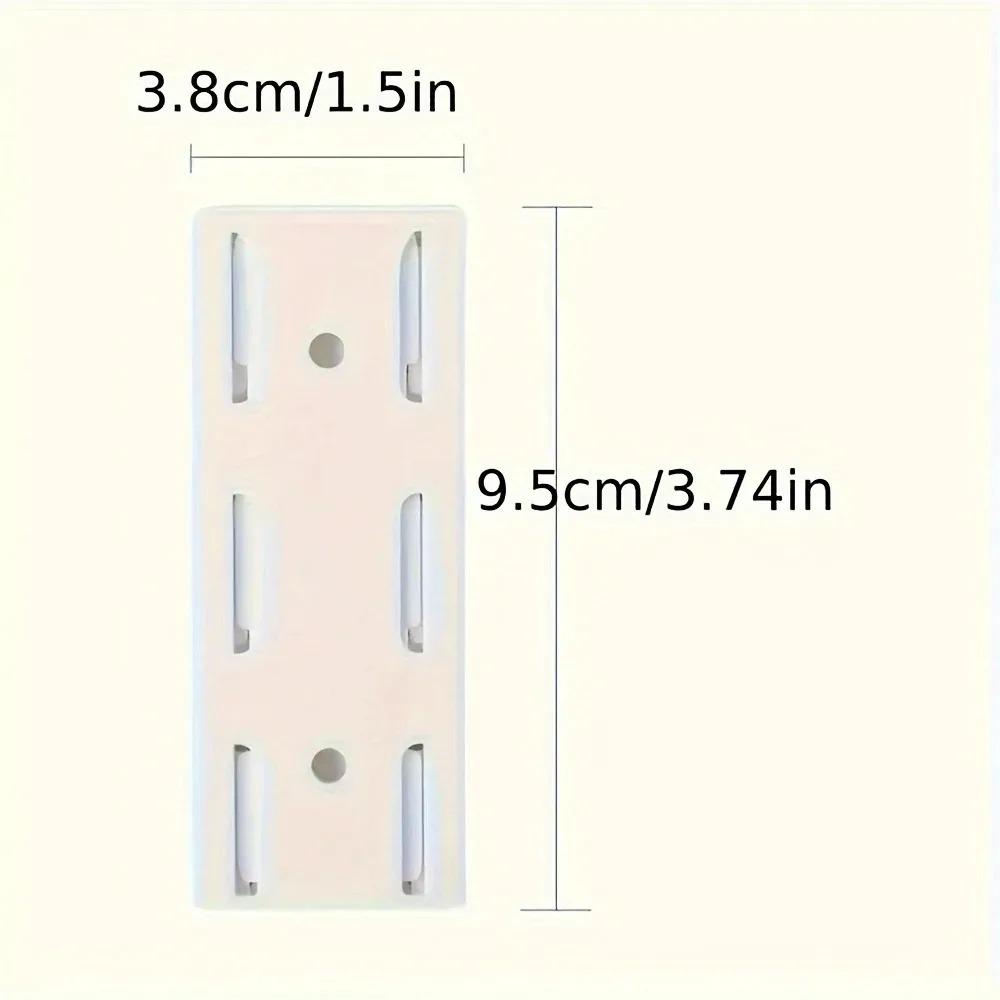 Self Adhesive Power Strip Holder Wall Mounted Removable Socket Fixer Cable Organizer for Office Home Desktop Storage Rack Use