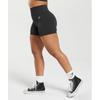 Gymshark Bezešvé kraťasy Adapt Fleck, černé, kouřově šedé, B6a1j BB39