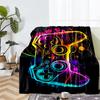 Game Controller Theme Printed Blanket - Perfect for Couch, Bed, Travel & Outdoor Use | Machine Washable, Cozy & Durable.