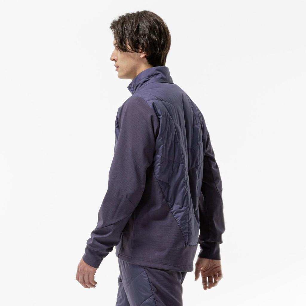 Mizuno Techfill Breath Thermo Training Light Navy Jacket, Heat-Generating Material, Water-Repellent, 32MEC535,