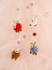 4pcs Adorable Sheep Plush Christmas Ornaments Festive Lamb Decor,Hanging Candy Bag Charms for Tree Home Decoration,Christmas Party Decorations