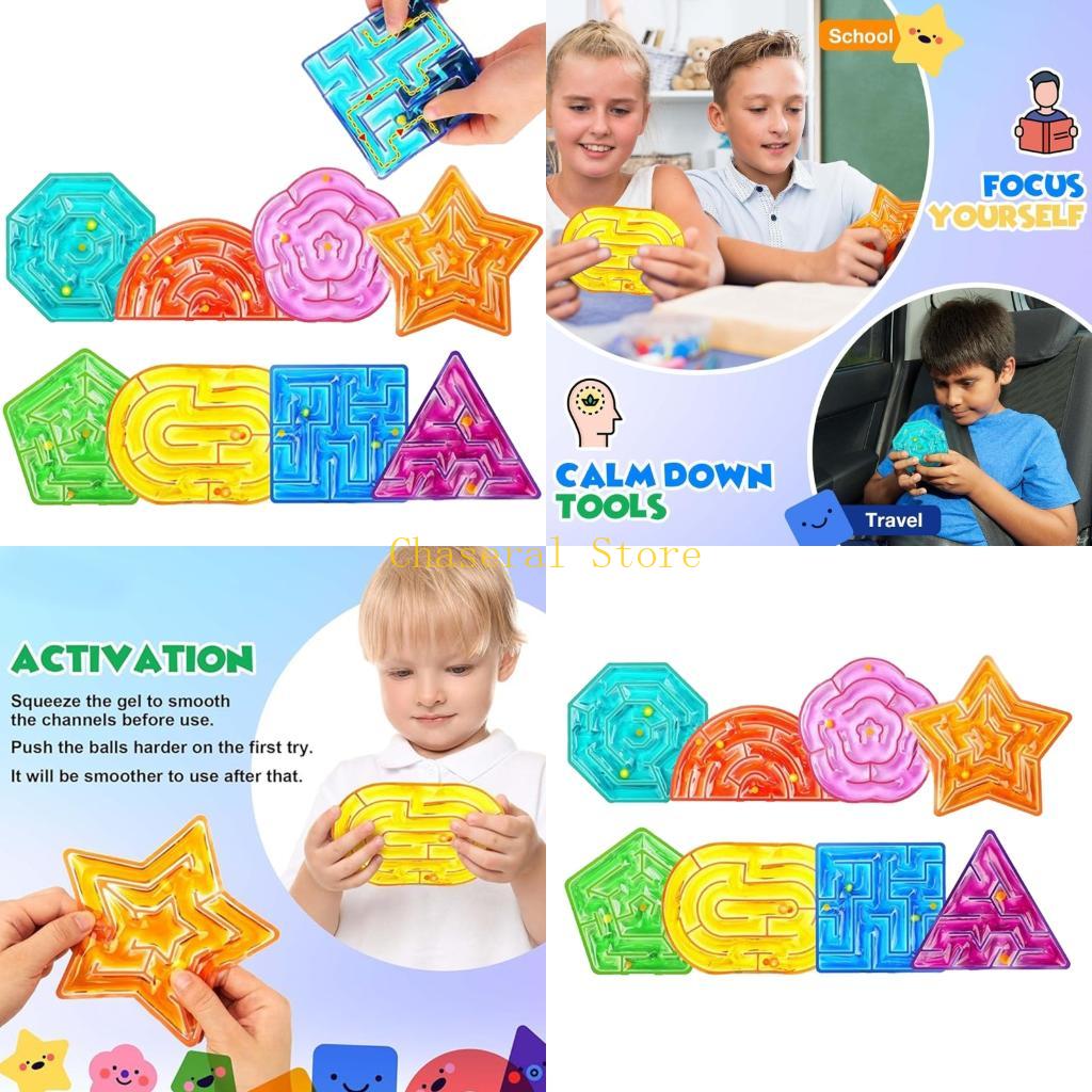E7Ce 8Pcs Educational Sensory Squeeze Toy For Children Emotional Regulation Relaxing