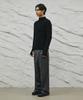 SIGNATURE Wool-Like No-Tuck Wide-Fit Slacks [Gray]