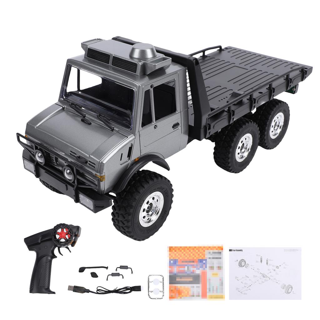 Remote Control Truck, 1 18 Scale 6WD All Terrain RC Car, 2.4GHz Off Road Vehicle with LED Lights for Outdoor Adventure