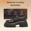 Augustine platform loafers women's 2025 spring new retro British style fashion small leather shoes single shoes