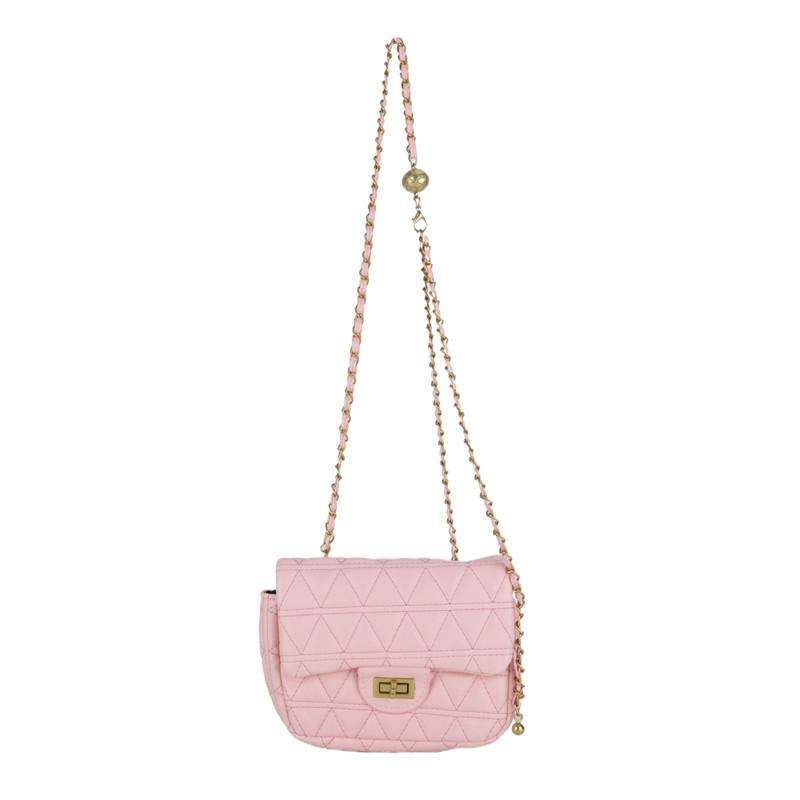 

Жіноча сумка на ланцюжку в формі ромбів 2024 року, новий нішевий дизайн, літня текстура, сумка через плече, текстура, маленька квадратна сумка рожевий