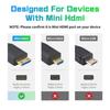 Duttek 8K Mini HDMI na HDMI Prodloužení 48Gbps Mini HDMI Samec na Samici Kabel pro Grafiku a Kabel, Ultra-tenké Kamery, Videokamery, Karty, Laptopy,