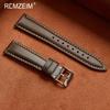 Smooth Leather Smartwatch Strap 18mm 19mm 20mm 21mm 22mm Universal Replacement Watch Band Men's Women's Wristwatch Bracelet