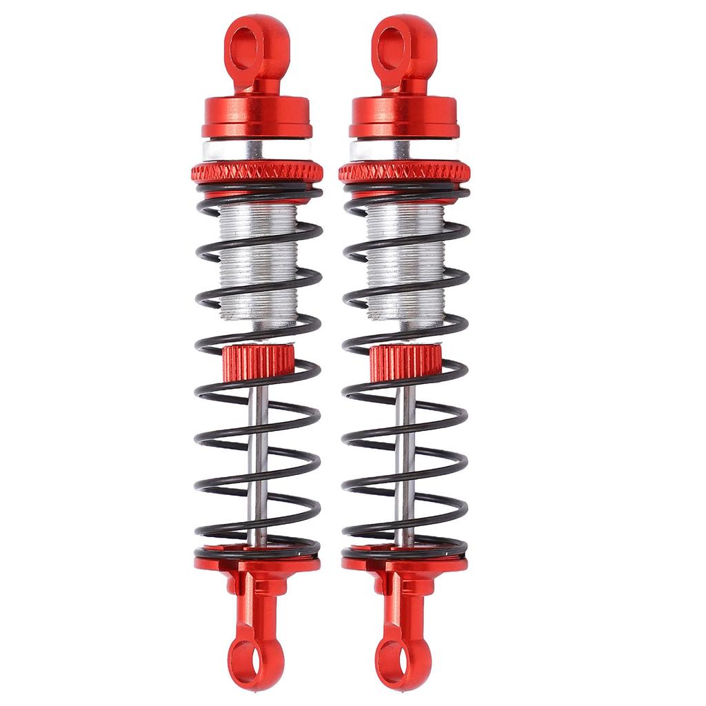 RC Front Rear Shock Absorbers Reducing Vibration Aluminum Alloy RC Parts for Latrax Teton 118 Red